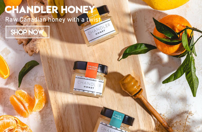 Raw canadian honey with a twist