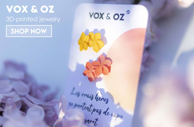 Canadian 3D jewelry by Vox & Oz