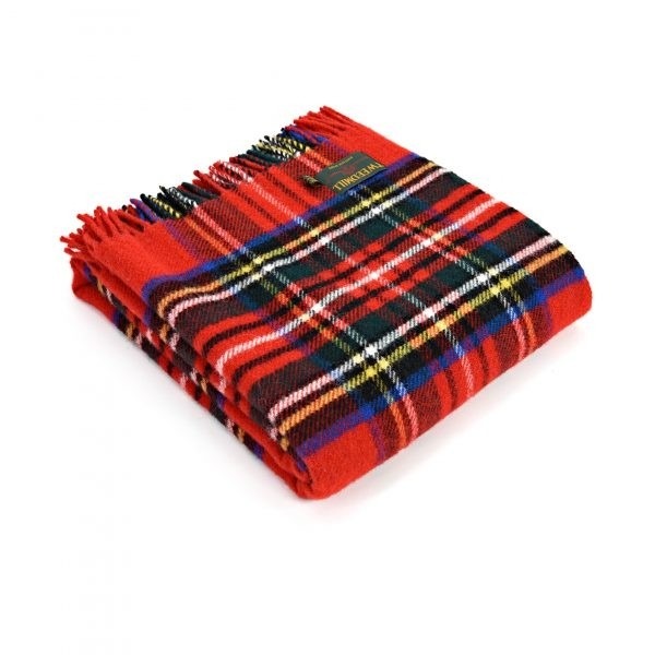 Wool throw blanket for Valentine's day